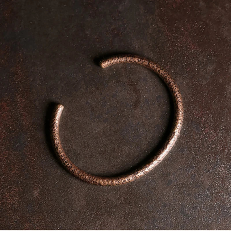 BESPOKE HAMMERED BANGLE AND WIDE HAMMERED RING SET