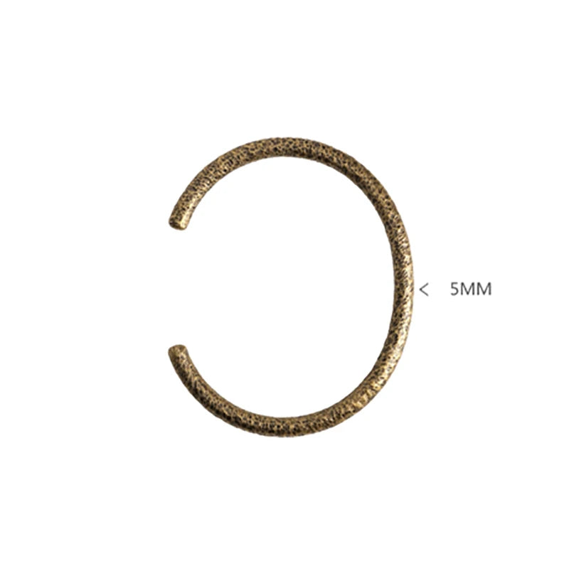 BESPOKE HAMMERED BANGLE AND WIDE HAMMERED RING SET