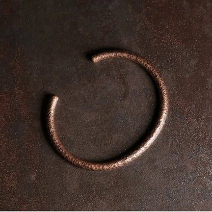 BESPOKE HAMMERED BANGLE AND WIDE HAMMERED RING SET