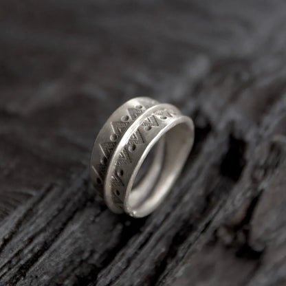 BESPOKE HANDFORGED STERLING SILVER BOHEMIAN STYLE RING