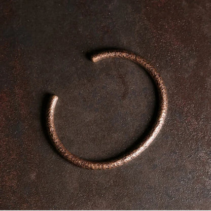 BESPOKE HAMMERED BANGLE AND WIDE HAMMERED RING SET