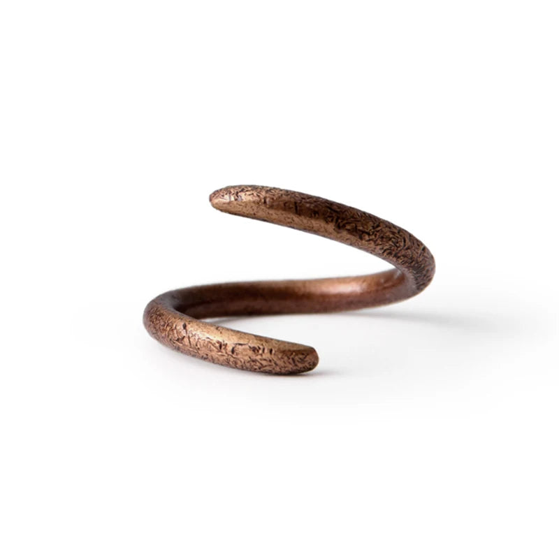BESPOKE SNAKED STYLE SOLIC COPPER RING