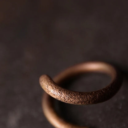 BESPOKE SNAKED STYLE SOLIC COPPER RING