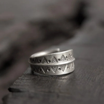 BESPOKE HANDFORGED STERLING SILVER BOHEMIAN STYLE RING